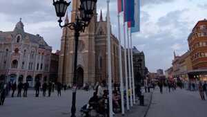 In der Innenstadt von Novi Sad.