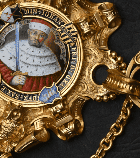 Goldene Amtskette des Rektors aus unbekannter Werkstatt (Inv.-Nr.: Kl 209)