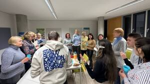 Stundentisch organisierter Kurs für ukrainische Geflüchtete