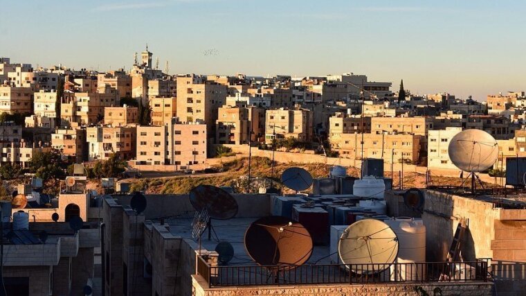Abendsonne in Amman, Jordanien