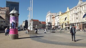 Im Stadtzentrum von Zagreb