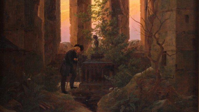 Caspar David Friedrich, Huttens Grab, 1823-24, Klassik Stiftung Weimar, Museen