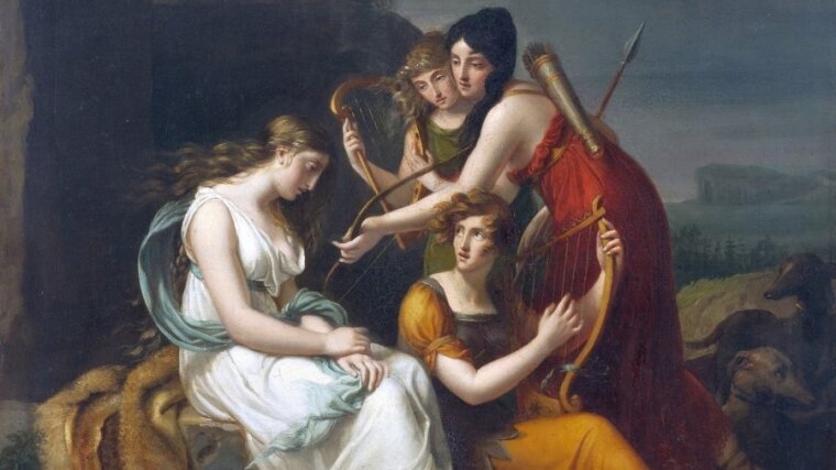 Elizabeth Harvey, Malvina pleure la mort de son cher Oscar, 1806