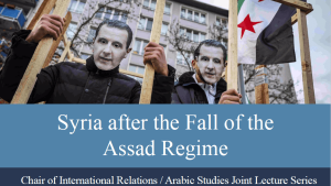 Syria after the Fall of the Assad Regime