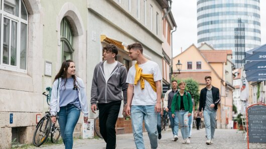 Studierende an der Uni Jena