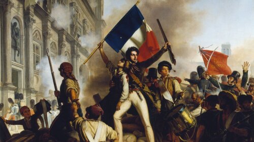 Jean Victor Schnetz: Révolution de 1830 – Combat devant l'Hôtel de Ville (1833)
