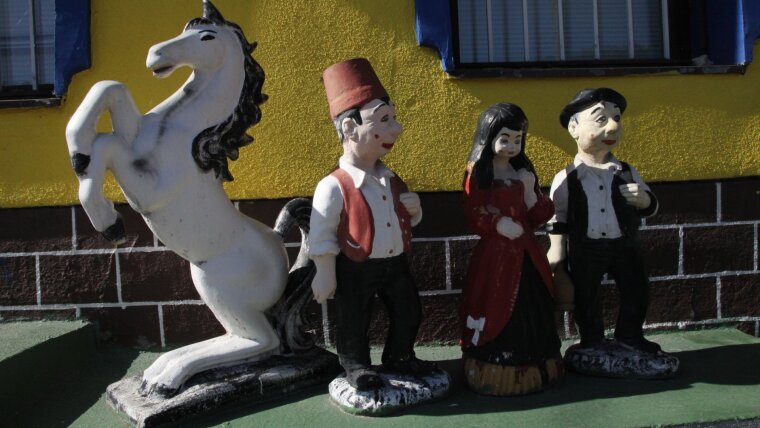 Bosnian Garden Gnomes in Travnik.