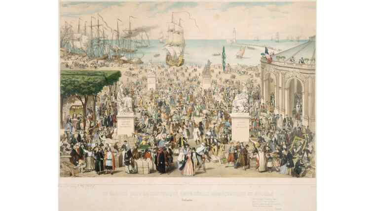 Marie-Cécile Goldsmid, Un marché sous la République universelle démocratique et sociale/Réalisation (1849), Paris Musées Collections,