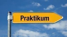 Wegweiser mit dem Schriftzug "Praktikum"