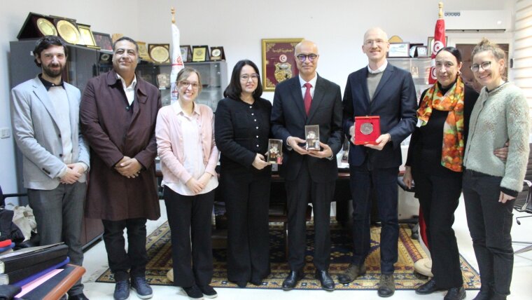 Empfang bei Universitätspräsident Prof. Moez Chafra (2)