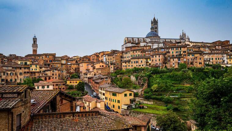 Ansicht von Siena, Italien