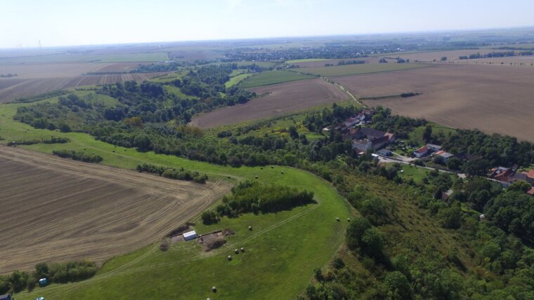 Luftbild der Kuckenburg 2017