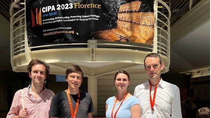 Das Team der DH Juniorprofessur bei der CIPA 2023.