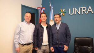 Orlando Thailinger, Samuel Haug y Rubén Ascúa