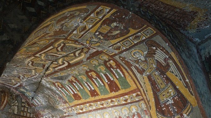 Byzantinische Fresken in der Schlangenkirche, Ihlara-Tal, Kappadokien