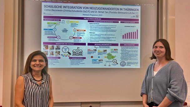 Dr. Nimet Tan und Celina Bausewein (Honours-Programm 2024/25)