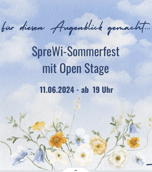 Sommerhimmel mit Blumen