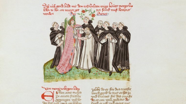 Bildausschnitt aus den Schriften des Mystikers Heinrich Seuse