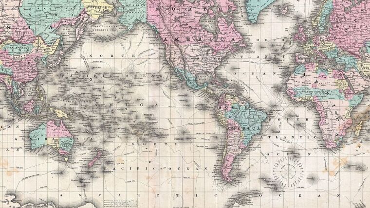 Colton's Atlas of the World Illustrating Physical and Political Geography, Vol 2, New York, 1855
