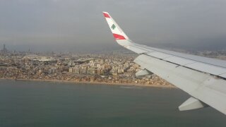 Anflug auf Beirut
