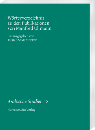 Cover der Monographie "Wörterverzeichnis zu den Publikationen von Manfred Ullmann"