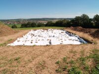 Die Befunde wurden 2010 mit Geovlies und Stroh gesichert
