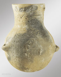 Linienbandkeramische Flasche aus Zottelstedt, Lkr. Weimarer Land
