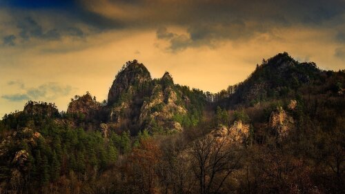 Schöne Ansicht des Kaukasus in Russland