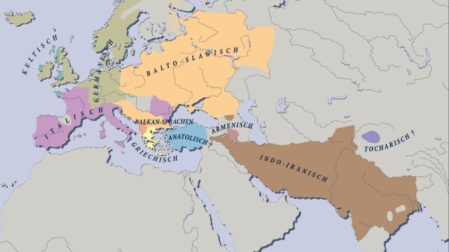 Map of Indo-European Languages